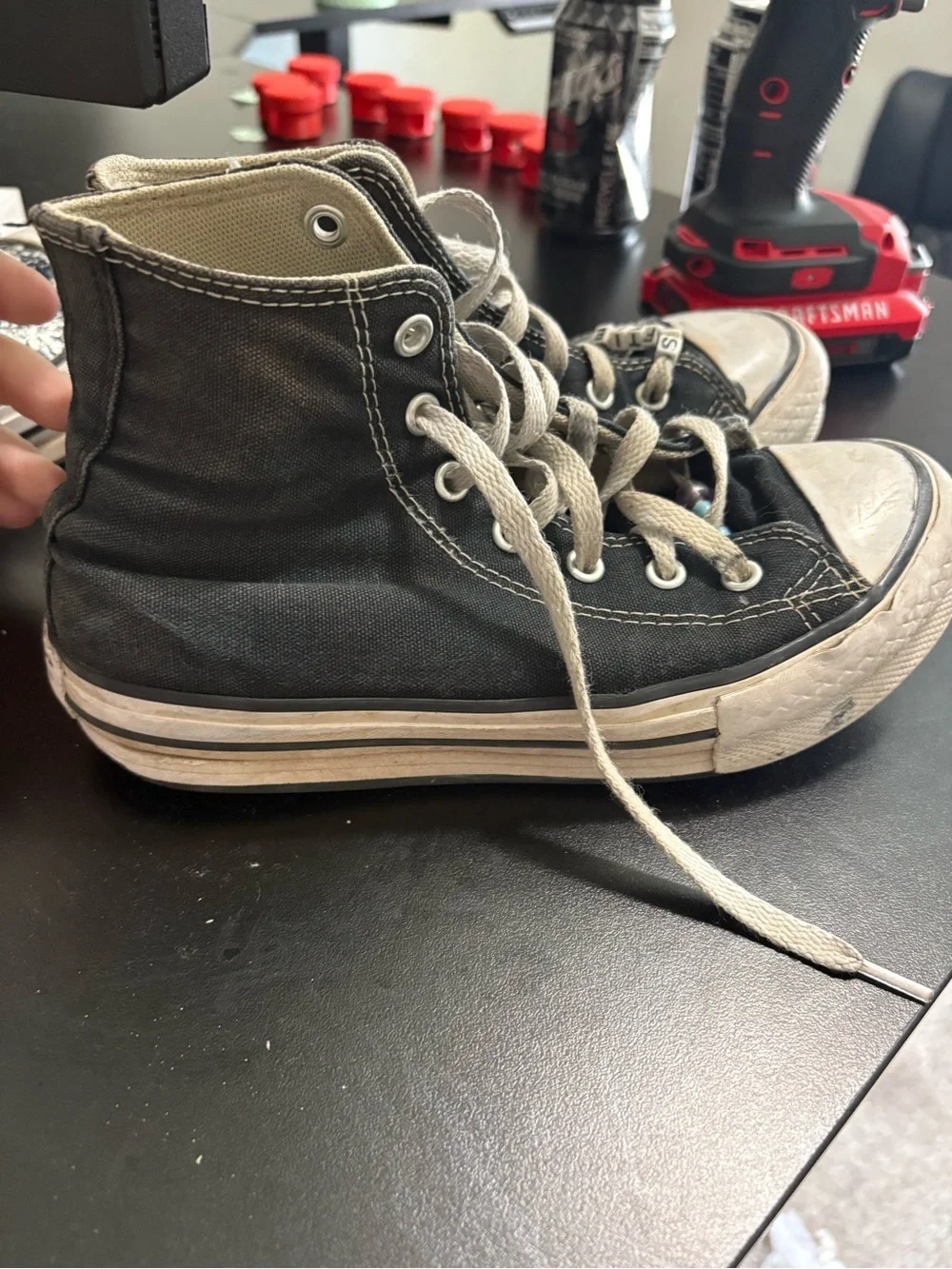 These well-loved high-top sneakers are looking for their next Swiftie to adore!